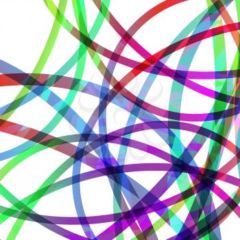 Abstract colored circular line.
