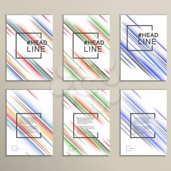 Abstract color lines to design covers, books, magazines, posters.