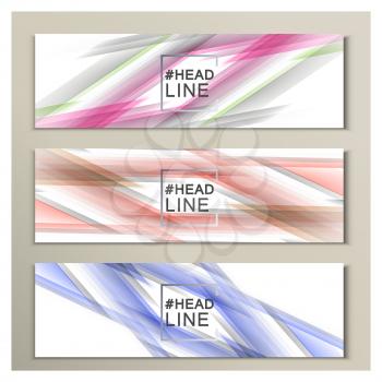 Abstract color lines to design covers and banners.