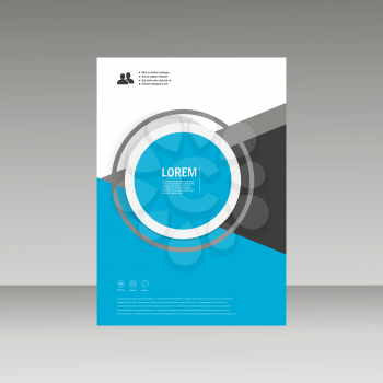 Vector Leaflet Brochure Flyer template A4 size design, annual report, book cover layout design, abstract cover design.