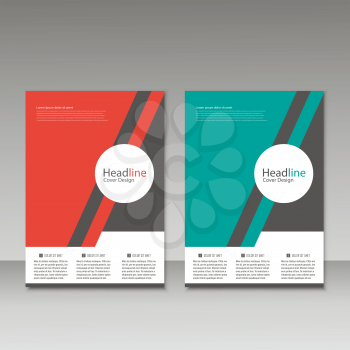 Abstract brochure design. Modern cover backgrounds. Vector template.