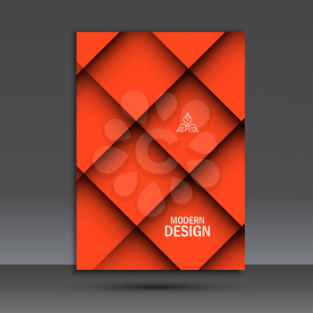 Modern vector brochure design template with abstract line.
