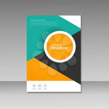 Vector cover design for brochure template.