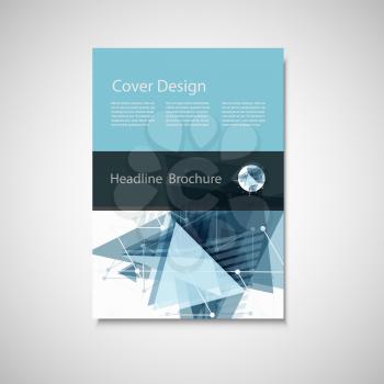 Abstract Triangle Brochure design. Modern vector illustration.
