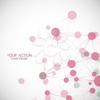 Network, connect or molecule set. Vector illustration for you idea.