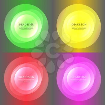 Set abstract color glow light effect.