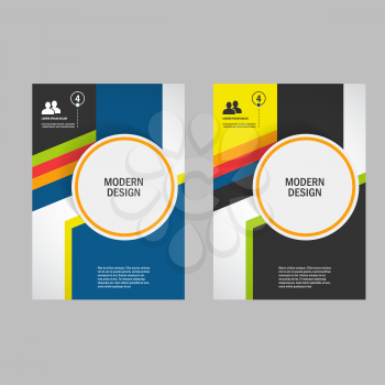 Vector design cover design brochure in A4 size.