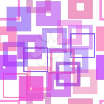 Seamless Background with Abstract Geometric Pattern, Squares. Eps10, Contains Transparencies. Vector