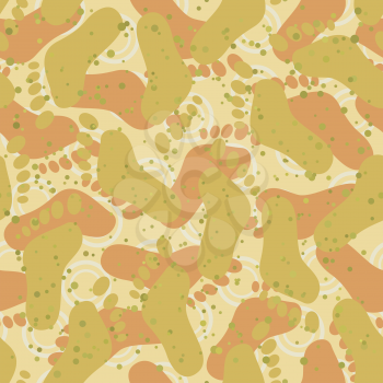 Abstract seamless background, pattern of human footprints. Vector