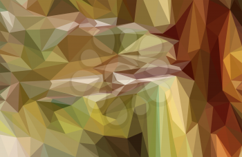 Background with Abstract Low Poly Geometrical Polygonal Colorful Pattern. Vector