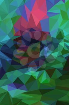 Background with Abstract Low Poly Geometrical Polygonal Colorful Pattern. 