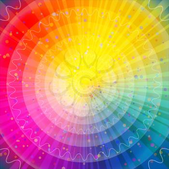 Background design, abstract bright rainbow magic backdrop. Vector eps10, contains transparencies