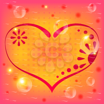 Background, Valentine heart, love symbol. Vector eps10, contains transparencies