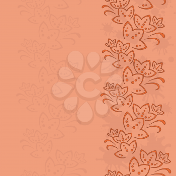 Abstract vector background with a symbolical flower pattern