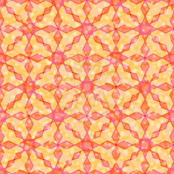 Abstract Seamless Background, Tile Pattern with Colorful Geometrical Figures. Eps10, Contains Transparencies. Vector