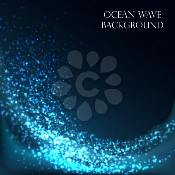 Ocean Wave vector illustration.