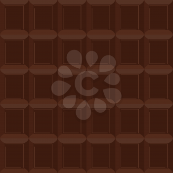 Chocolate  seamless pattern. Vector texture is of bittersweet chocolate background