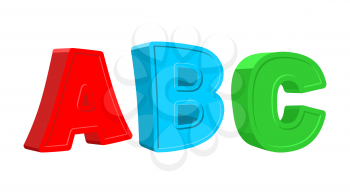 ABC colorful letters. Vector illustration

