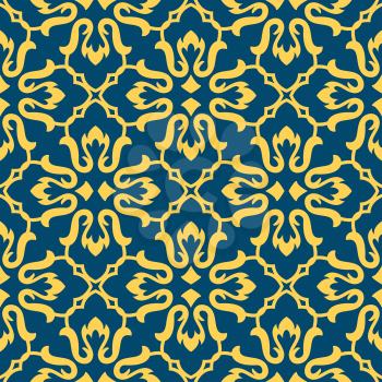 Oriental style Islam seamless pattern. For a holiday of Ramadan Mubarak background vector.