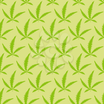 Marijuana leaves seamless pattern. VEctor  Narcotic  background