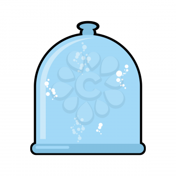  laboratory jar. Glass Bell. Glassware for scientific experiments. Vector illustration.