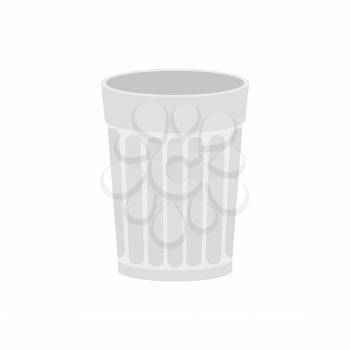 Faceted glass. Russian traditional mug to drink vodka. Vector illustration
