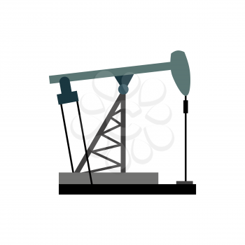 Oil rig. Oil pumps illustration vector. Equipment for the oil industry.
