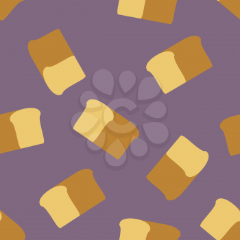  bread seamless pattern. Food vector background