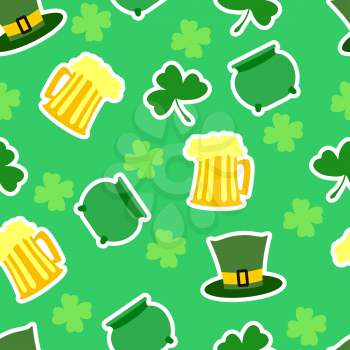 Seamless pattern St.Patrick's day background