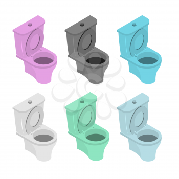 Colored toilet. Colored accessory for WS
