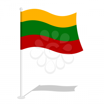 Bolivia Flag. Official national symbol of Bolivian Plurinational State of Bolivia. Traditional Bolivian developing States flag in  central part of South America
