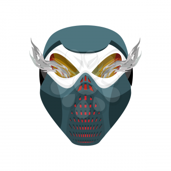 Skull protective mask. Hell defender. Terrible headache. skeleton head paintball helmet
