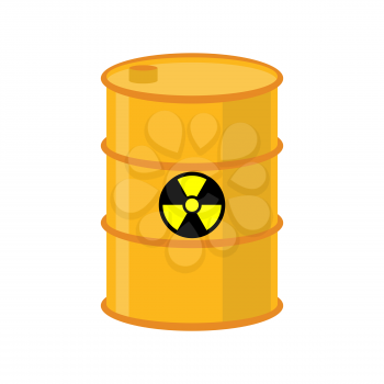 Chemical waste yellow barrel. Toxic refuse keg. Poisonous liquid cask. Radioactive garbage emissions. environmental pollution. danger of ecological disaster