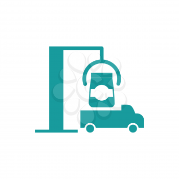 Shipment icon. truck and goods. Business finance icon
