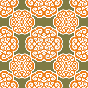 Kyrgyz pattern. Traditional national pattern of Kyrgyzstan. Texture pattern peoples of Central Asia. Ethnic national pattern for fabrics

