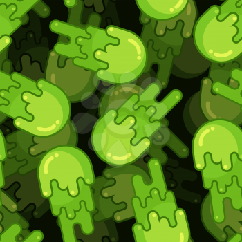 Booger seamless pattern 3d. Snivel ornament. Snot background. Green slime wad texture
