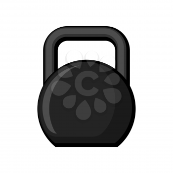 Kettlebell isolated. powerlifting equipment. Sports accessories on white background. Fitness object
