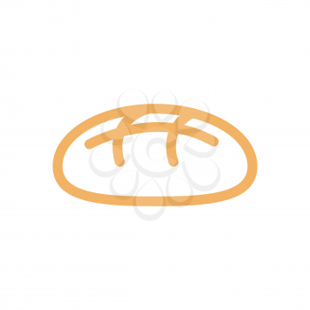 Bread line style. bakery Icon. bakeshop Sign isolated. Food symbol
