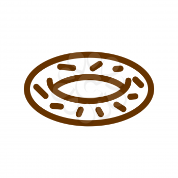 donut line icon. Sign for production of bread and bakery