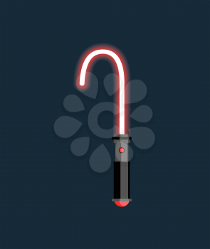 Laser sword powerless. Glowing saber impotent. future Weapons
