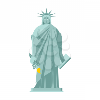 Statue of Liberty Sad. sorrowful landmark  America. Sculpture Architecture USA