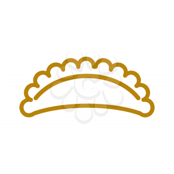 cheburek line icon. wheat  Sign for production of bread and bakery
