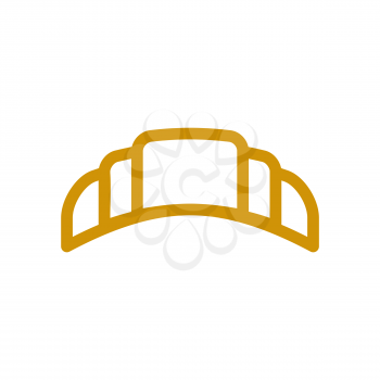 Croissant line icon. wheat  Sign for production of bread and bakery