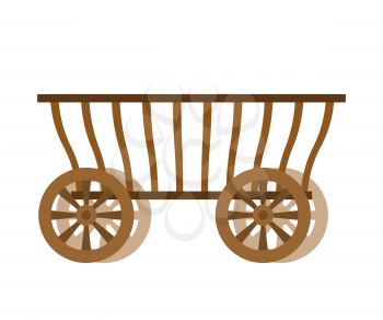 Wagon wood. Old farm transport. Ancient cargo carriage
