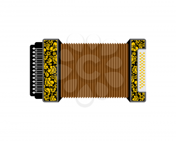 Accordion isolated. Russian National Folk Musical Instruments
