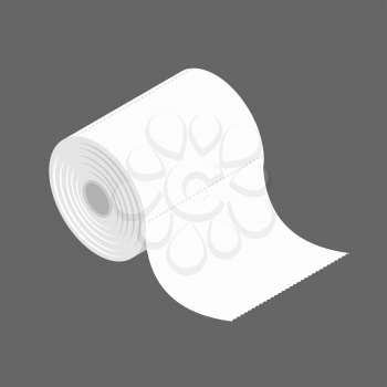 bumf isolated. Roll of toilet paper. bumph
