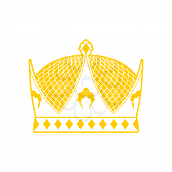 Royal Crown sign. king hat. ruler cap