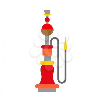 Hookah isolated. Device for smoking on white background
