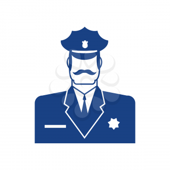 Police icon. Policeman officer sign. Cop symbol