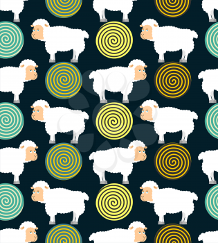Hypnotic sheep for sleep pattern. Hypno farm animal
